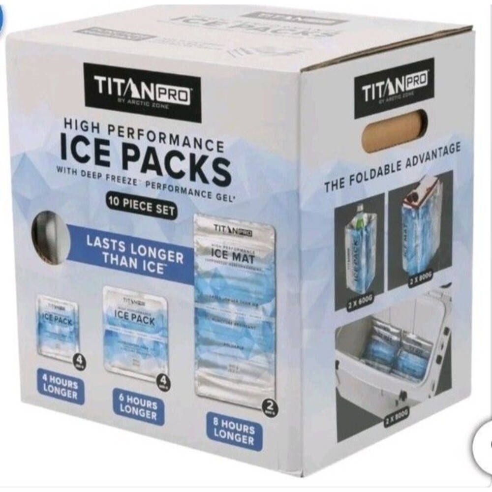 Titan PRO by Arctic Zone High Performance 10-piece Ice PackNew